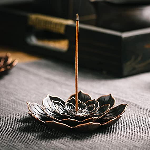 flower incense burner
