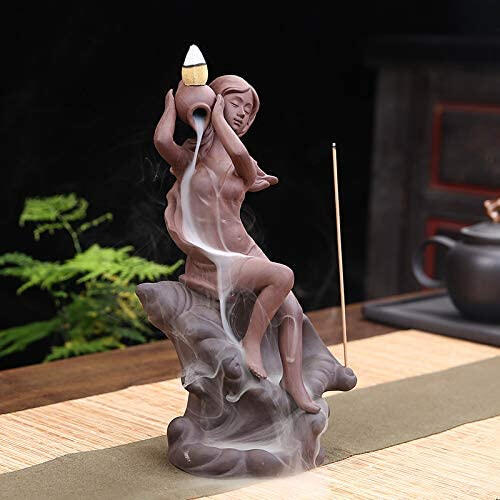girl incense waterfall